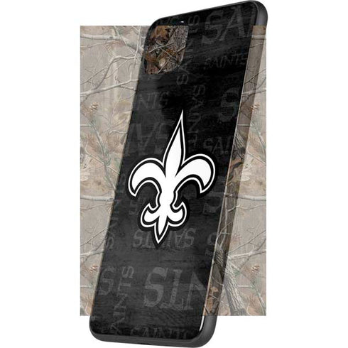 NFL New Orleans Saints Black & White Google Pixel 4 XL Skin